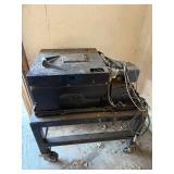 Portable Gas Engine Power Unit on Wheeled Cart with Control Panel