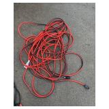Extension Cords - Red & Black Heavy-Duty Cables, Assorted Lengths