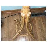 Rattan Coat Rack Floor Standing - 70-Inch Tall, Natural Finish