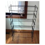 Black 4-Tier Wire Shelf Rack Organizer
