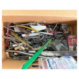 Red Wing Box - Assorted Hand Tools & Metalworking Implements