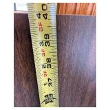 Walnut Wood Veneer Cabinet Door Panel - Dark Finish, One-Piece Replacement