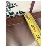 Walnut Wood Veneer Cabinet Door Panel - Dark Finish, One-Piece Replacement