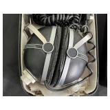 Vintage 2-Way Dynamic Headphones with Coiled Cable in Hard Case