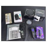 DS-330 Olympus Voice Recorder; Roku Streaming Stick & Remote; Samsung Wireless Charging Stand