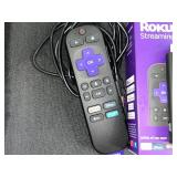 DS-330 Olympus Voice Recorder; Roku Streaming Stick & Remote; Samsung Wireless Charging Stand