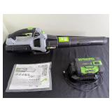 EGO POWER+ 56V Leaf Blower BA1400 2.5Ah & LB5300 5.0Ah Battery, Charger & Manual