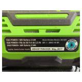 EGO POWER+ 56V Leaf Blower BA1400 2.5Ah & LB5300 5.0Ah Battery, Charger & Manual