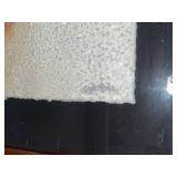 Framed White Foam Art Panel with Brown Stain Center - Wood Frame