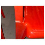 Disney Mickey Mouse Plastic Kids Chairs - Red (Lot of 2)