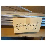 40W x 25D x 30H Folding Workshop Table With Metal Legs