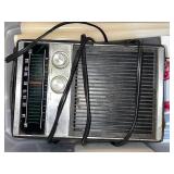 Vintage Portable Radio - Silver Front, Tuning & Volume Knobs