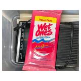 Vintage Portable Radio - Silver Front, Tuning & Volume Knobs