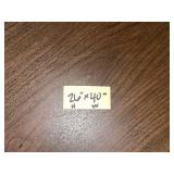 Round Wood Dining Table - 40 in Diameter, Brown Finish