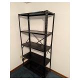 Industrial Black 5-Shelf Adjustable Metal Storage Rack 70 in H x 30 in W x 16 in D