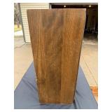 Pair of Vintage Wood-Veneer Speakers - Brown Grille Cloth