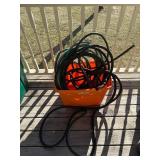 Garden Hoses Assortment in Orange Bucket - Black & Green Rubber Hoses