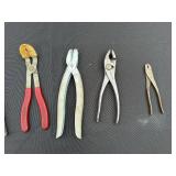 Assorted Pliers & Hand Tools - Locking Pliers, Needle-Nose, Diagonal Cutters, Wrenches