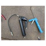 Grease Guns & Automotive Tools Set - Red/Black Guns, Gauge & Hose, Caulking Gun