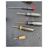 Assorted Screwdrivers - Mixed Flathead & Phillips, Used Workshop Tools