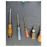 Assorted Screwdrivers - Mixed Flathead & Phillips, Used Workshop Tools