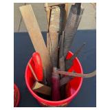 Assorted Hand Tools Set: Scrapers, Rasps, Files & Utility Knives