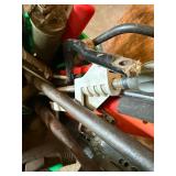 Assorted Hand Tools in Green Bucket - Clamps, Pliers, Saws & More