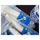 Ty-Rap Cable Ties 7in White 100-Count Bags - Bulk Pack - content quantities not verified