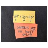 4-Tier Black Steel Shelving Rack 59H x 30W x 11.5D (Shelf Only)