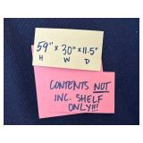 Storage Rack - 5-Shelf Industrial Steel, 59 x 30 x 11.5 in - contents not inc