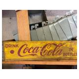 Vintage Coca-Cola Wooden Advertising Crate Sign - Drink Coca-Cola In Bottles - Collectible