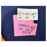 Black 4-Shelf Steel Shelving Rack - 36'W x 15.5'D