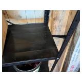 Shelving Rack - Heavy-Duty Black Steel, 4-Shelf Industrial Storage Unit