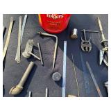 Assorted Hardware Tools & Fasteners - Hand Tools, Blades, Pliers & More