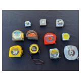 Assorted Tape Measures - Stanley PowerLock 16', 25', 12' & Ace