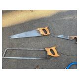Assorted Saws - Hand, Frame, Hacksaw, Coping & Bow Saw Set