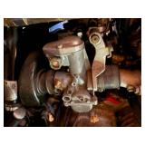 Honda Motorcycle Engine with Carburetor & Exhaust - Assorted Hardware & Parts