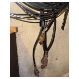 Assorted Heavy-Duty Electrical Cables with Ring & Spade Terminals