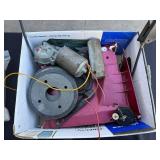 Assorted Electrical Components & Hardware - Motors, Mounts, Gears, Lights & Small Parts