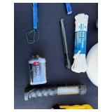 Yellow Spotlight Rescue Gear Set with Bucket, Rope & Carabiners