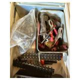Assorted Electrical Components & Wiring - Terminal Blocks, Relays, Harnesses In 2-Drawer Cabinet