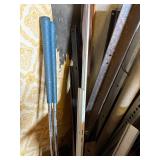 Assorted Metal Scrap Pieces in Bucket - Angles, Tubing & Flat Bar