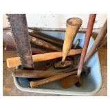 Antique Woodworking Hand Tools - Hammers, Saws & Chisels