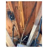 Vintage 26-In Bicycle Wheel with Steel Rim and Hub & Misc Garage Items