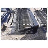 Universal Mount Bobcat Skid Loader Skid Steer 80' Heavy Duty Rock Bucket With Cutting Teeth Universal Mount Bobcat Skid Loader Skid Steer 80' Heavy Duty Rock Bucket With Cutting Teeth