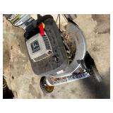 vintage John Deere 14SB walk-behind lawn mower.