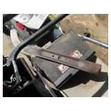 vintage John Deere 14SB walk-behind lawn mower.