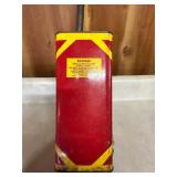 vintage "Stancan" brand one-gallon gasoline can was manufactured by the Jayes Can Co. in Chicago, Illinois
