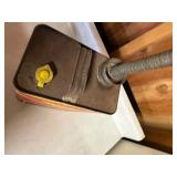 vintage "Stancan" brand one-gallon gasoline can was manufactured by the Jayes Can Co. in Chicago, Illinois