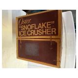 Never opened: vintage Oster "Snoflake" Ice Crusher, likely from the 1970s or 1980s BRAND NEW DEAD STOCK